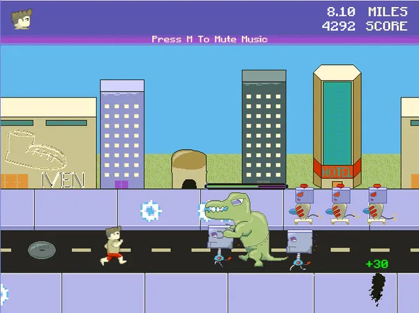 Buck Daring's Explosive Morning Jog screenshot 1