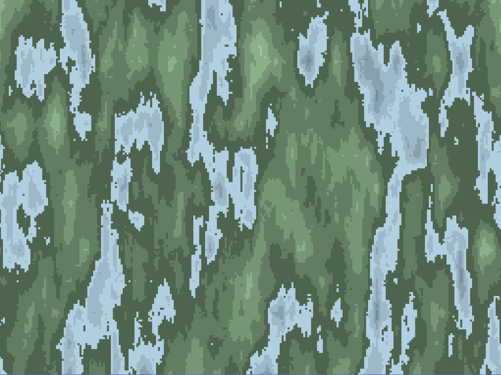 2D Perlin Noise Map Curved into 3D Cylinder